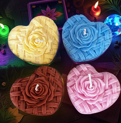 Rose Heart Spell Candle