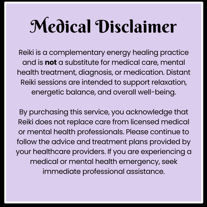 Distant Reiki Energy Healing Session & Intuitive Reading