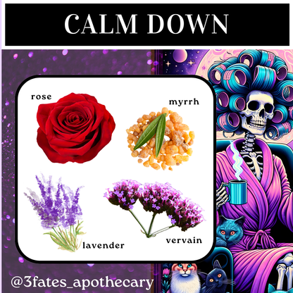 Calm Down Intention candle