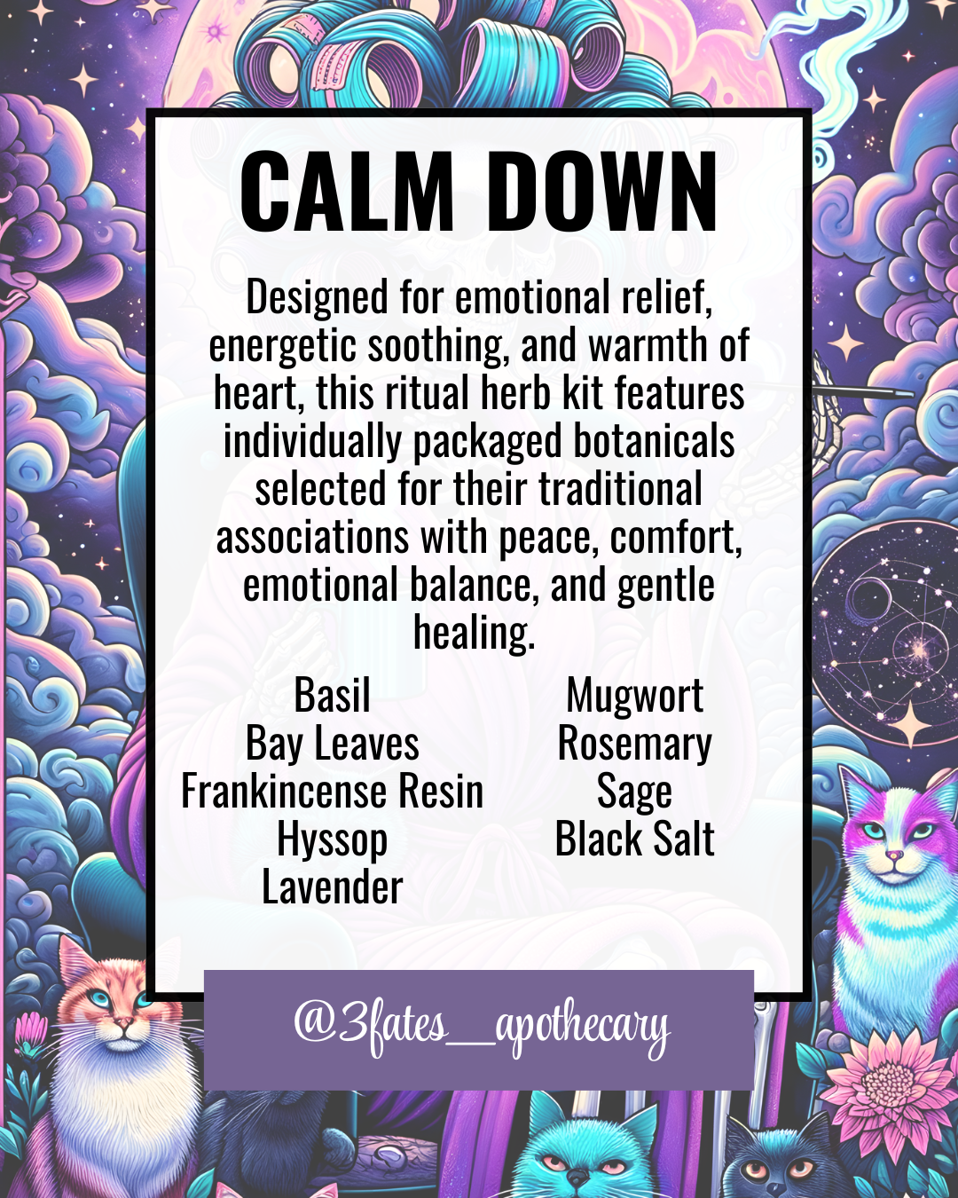 Calm Down Herbal Kit | Emotional Relief & Comfort Ritual Herb Set