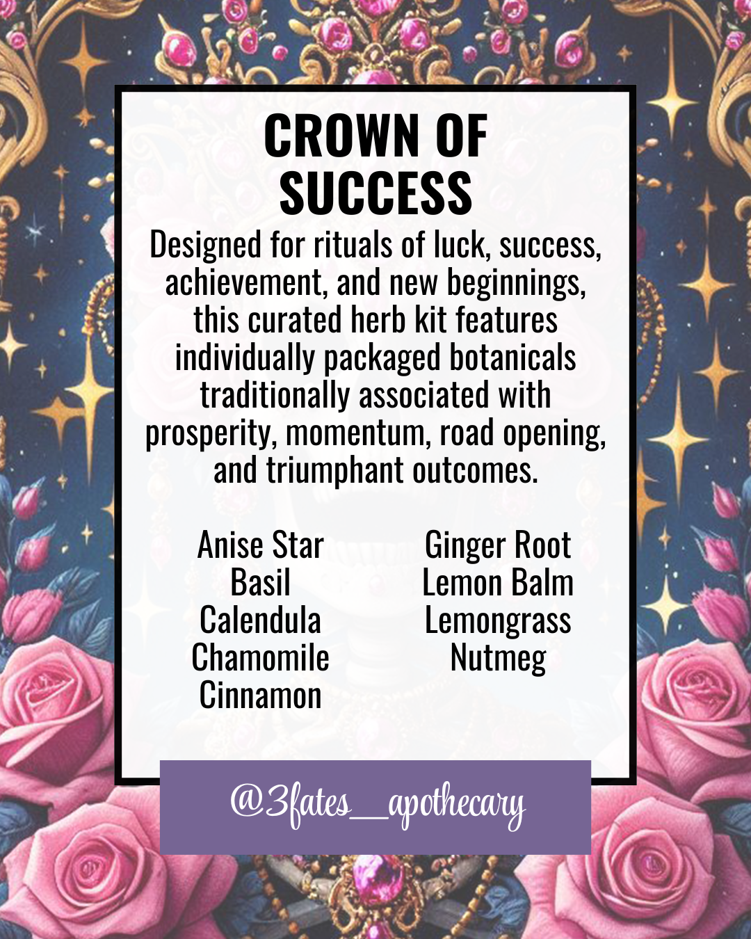 Crown of Success Herbal Kit & Blend | Luck & Achievement Ritual Herbs