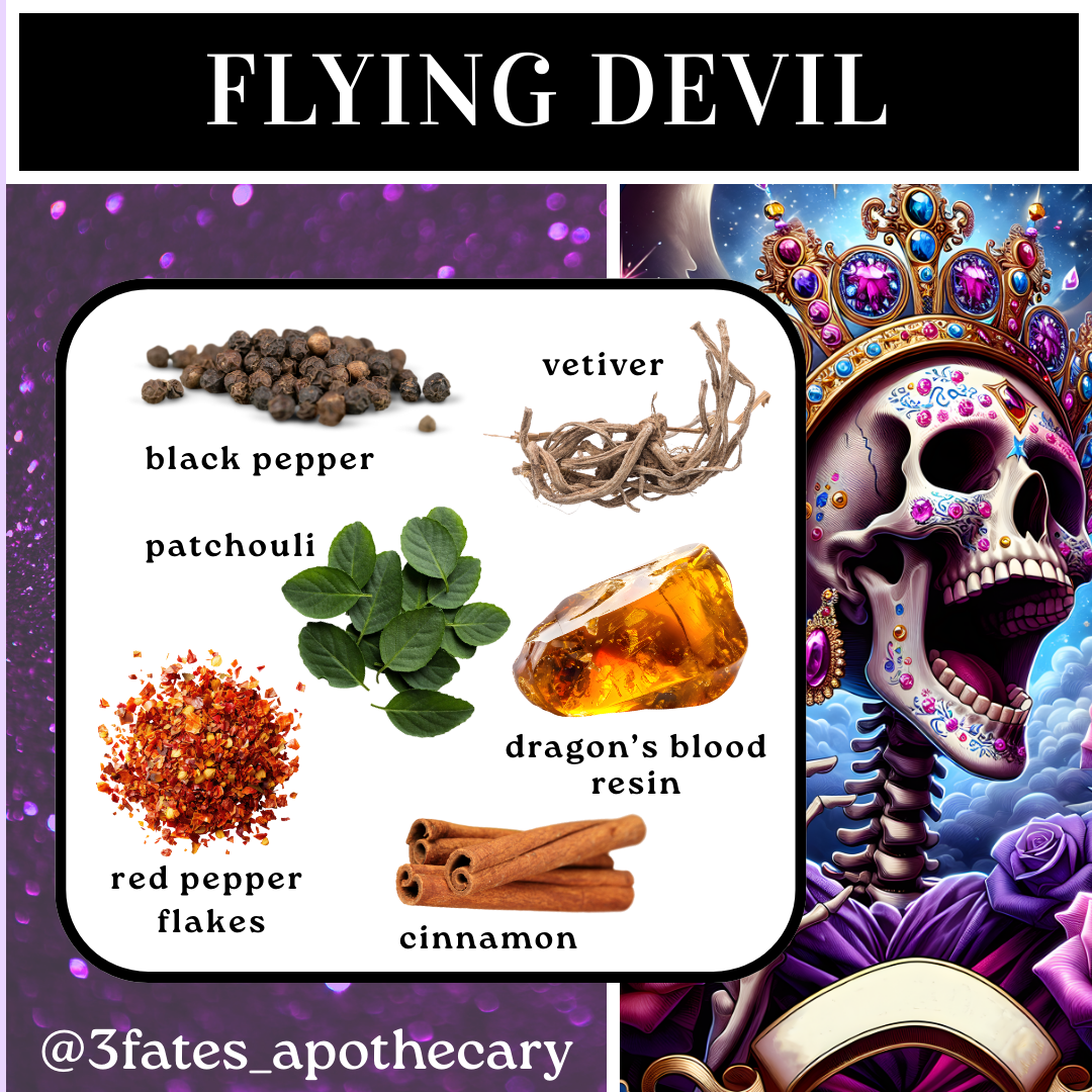 Flying Devil Intention candle