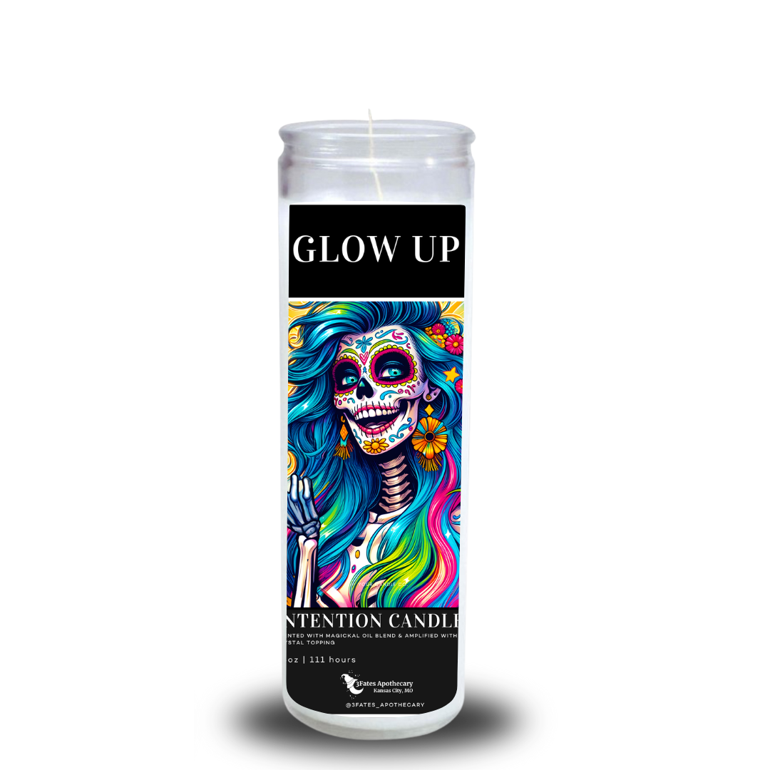 Glow Up Intention candle