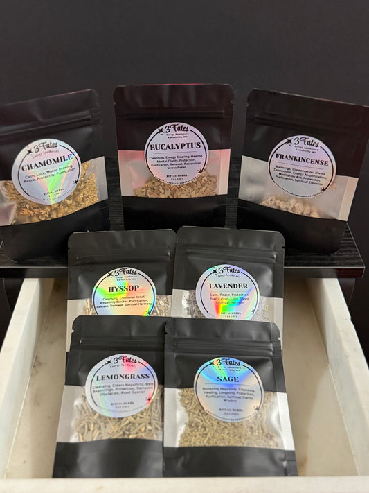 Aura Scrub Herbal Kit | Ritual Cleansing Herb Bundle for Spiritual Baths, Smoke Cleansing & Energy Purification