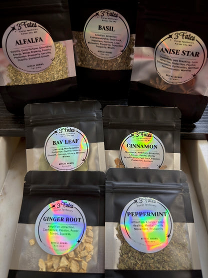 Money Magnet Ritual Herbs | Money Drawing Herb Kit | Prosperity & Wealth Spell Kit | Cinnamon, Basil, Bay | 3Fates Signature Collection
