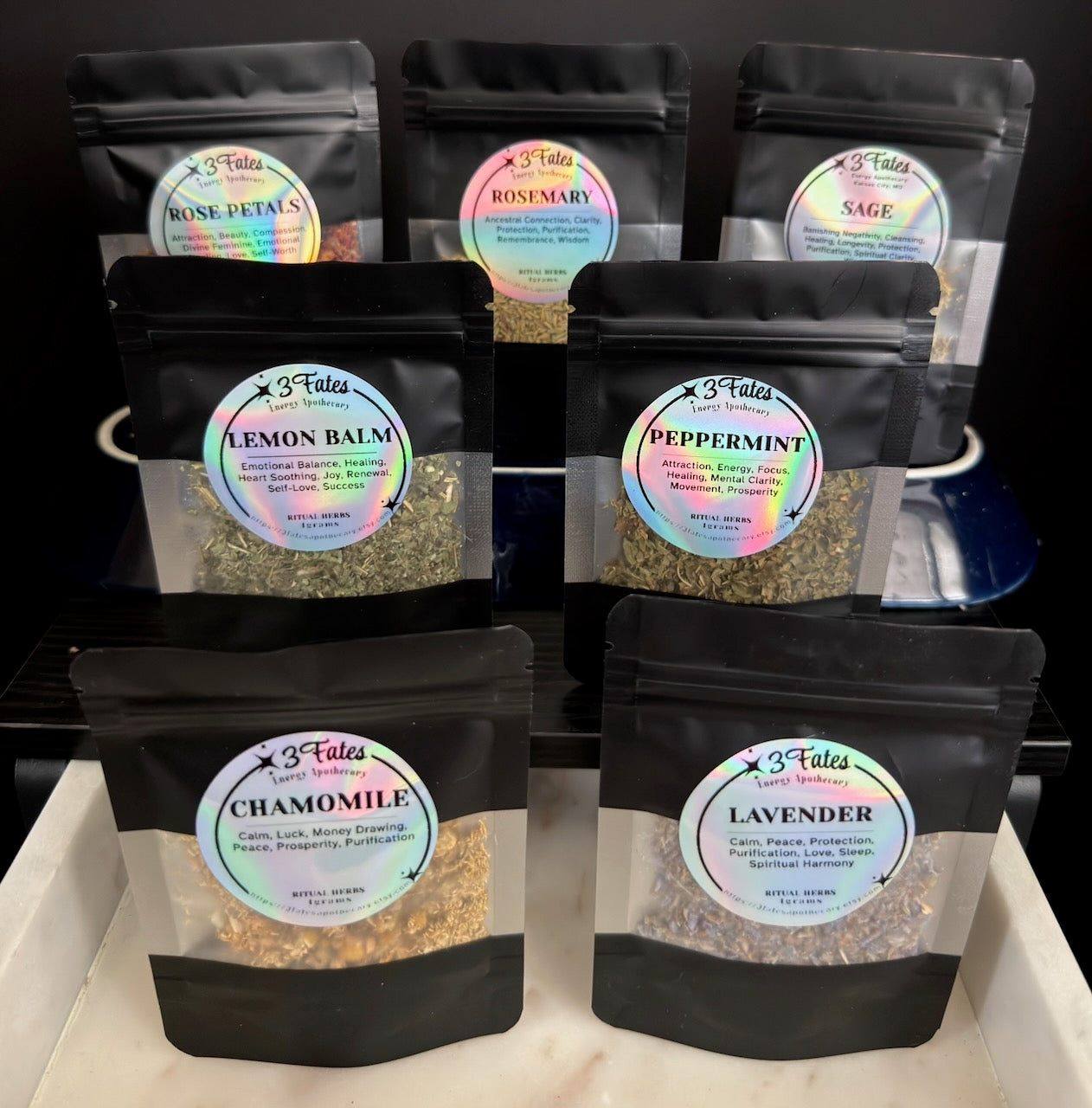 Talk It Out Ritual Herbs | Communication Herb Kit | Harmony, Conflict Resolution & Clear Speech | Rose, Rosemary, Sage | 3Fates Signature Collection